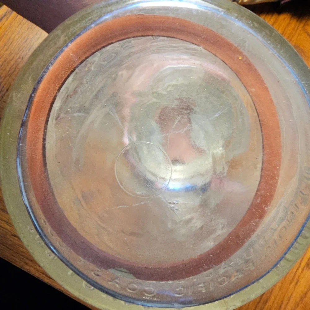 Vintage Presto Wide Mouth Glass Top Mason Jar with Lid and Gasket Clear